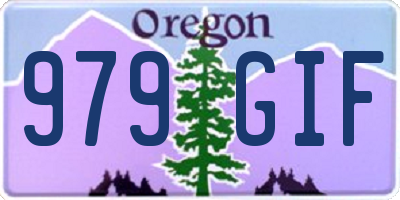 OR license plate 979GIF