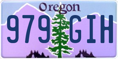 OR license plate 979GIH