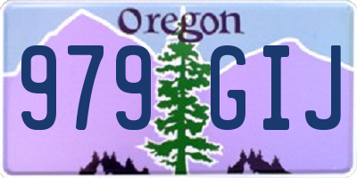 OR license plate 979GIJ