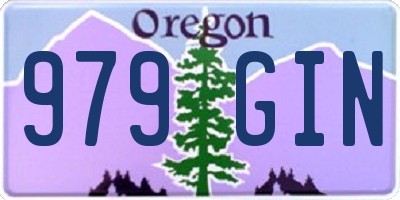 OR license plate 979GIN