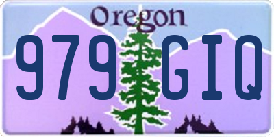 OR license plate 979GIQ