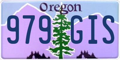OR license plate 979GIS