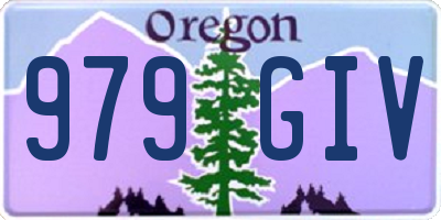 OR license plate 979GIV