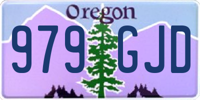 OR license plate 979GJD