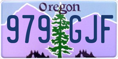 OR license plate 979GJF