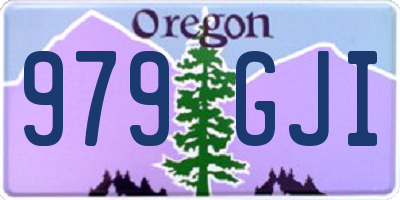 OR license plate 979GJI