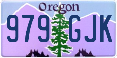 OR license plate 979GJK