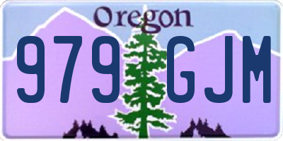 OR license plate 979GJM