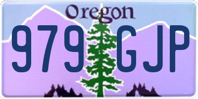 OR license plate 979GJP