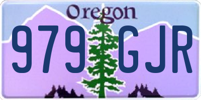 OR license plate 979GJR