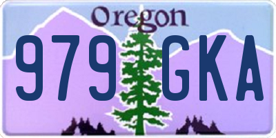 OR license plate 979GKA
