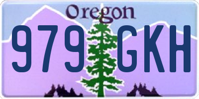 OR license plate 979GKH