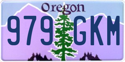 OR license plate 979GKM