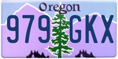 OR license plate 979GKX