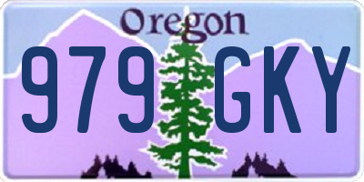 OR license plate 979GKY