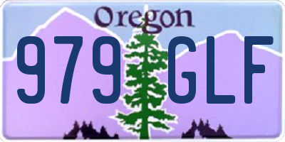 OR license plate 979GLF