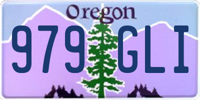 OR license plate 979GLI