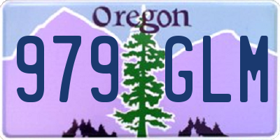 OR license plate 979GLM