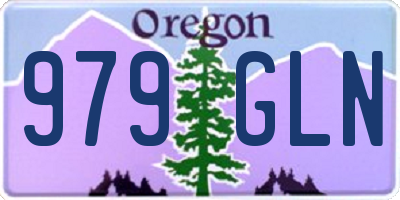 OR license plate 979GLN