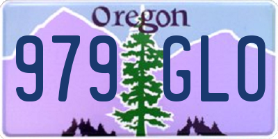OR license plate 979GLO