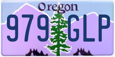 OR license plate 979GLP