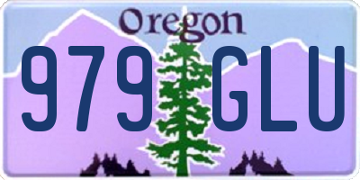 OR license plate 979GLU