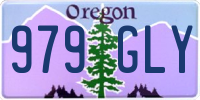 OR license plate 979GLY