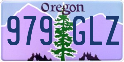 OR license plate 979GLZ