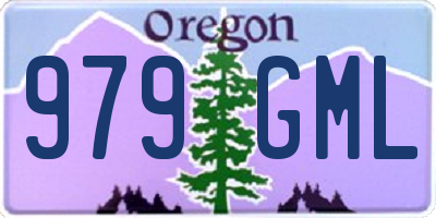 OR license plate 979GML