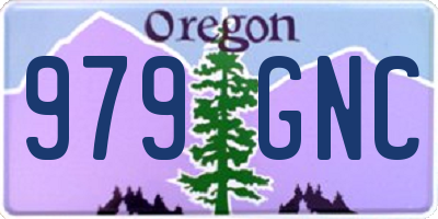 OR license plate 979GNC