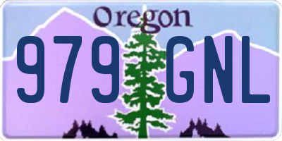 OR license plate 979GNL