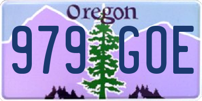OR license plate 979GOE