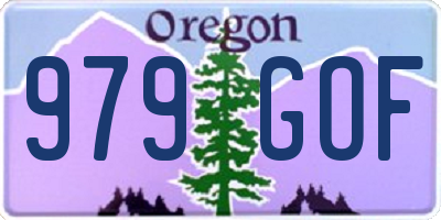 OR license plate 979GOF