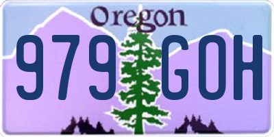OR license plate 979GOH