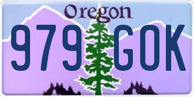OR license plate 979GOK