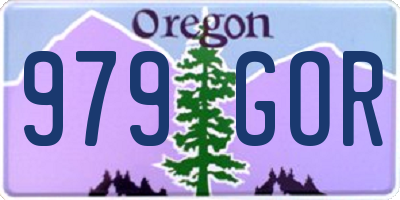OR license plate 979GOR