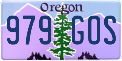 OR license plate 979GOS