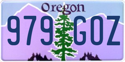OR license plate 979GOZ