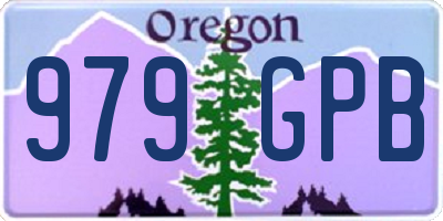 OR license plate 979GPB