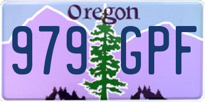 OR license plate 979GPF