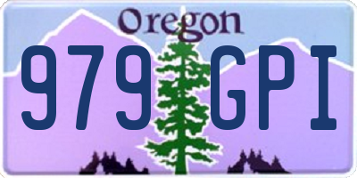 OR license plate 979GPI