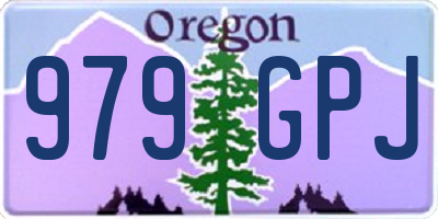 OR license plate 979GPJ