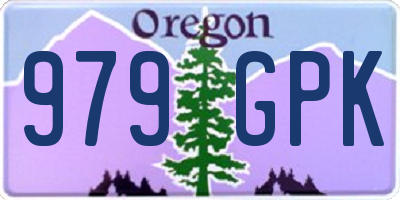 OR license plate 979GPK