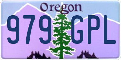 OR license plate 979GPL