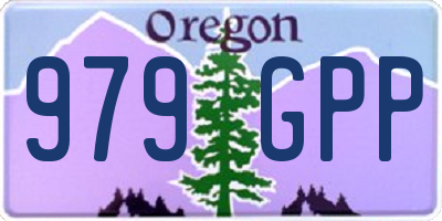 OR license plate 979GPP