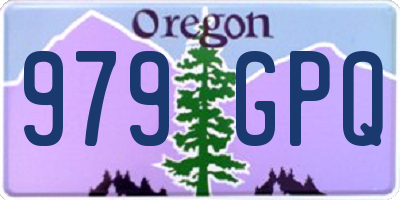 OR license plate 979GPQ