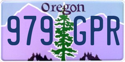 OR license plate 979GPR