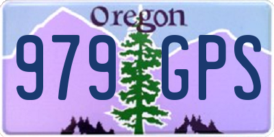 OR license plate 979GPS