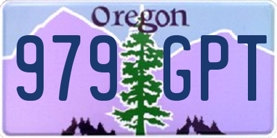 OR license plate 979GPT