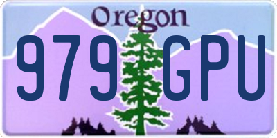 OR license plate 979GPU